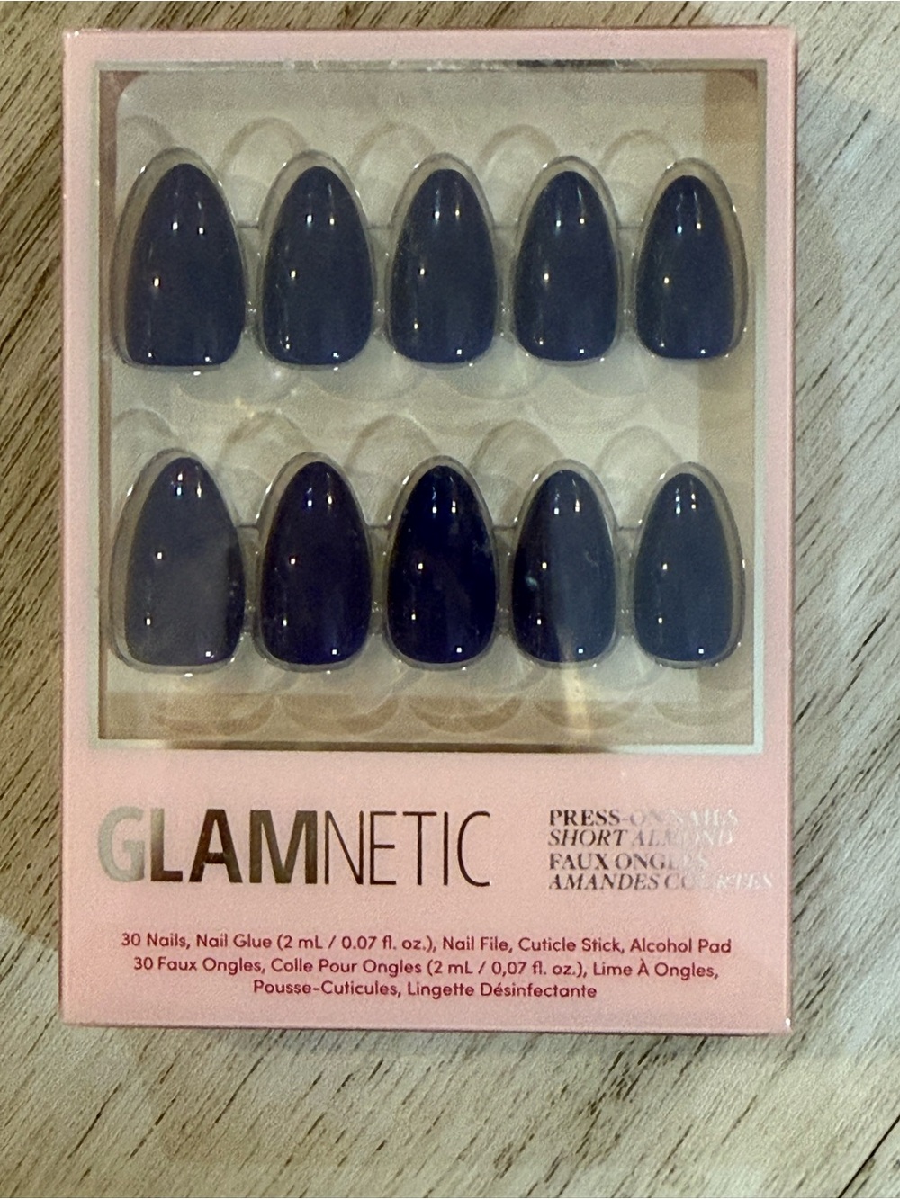 Glamnetic Midnight Blue Press-On Nails – 30 Pack NIB